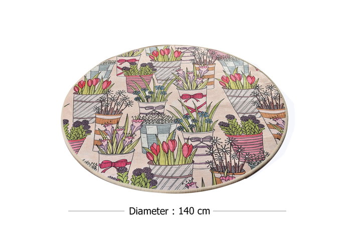 Mijölnir Flowepot (140) Alfombrilla de baño Multicolor Mijölnir Flowepot (140) Alfombrilla de baño Multicolor